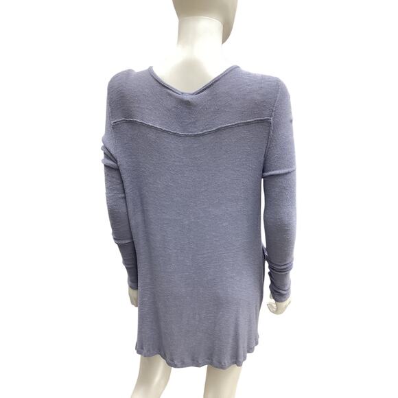 We The Free - Free People Tunic Women’s Size M Fine Knit Deep V-Neck Long Sleeve - Picture 4 of 5